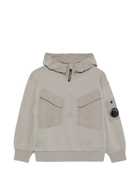 C.P. Company Kids zip panelled hoodie