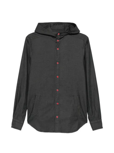 Kiton chemise Mariano boutonnée à capuche