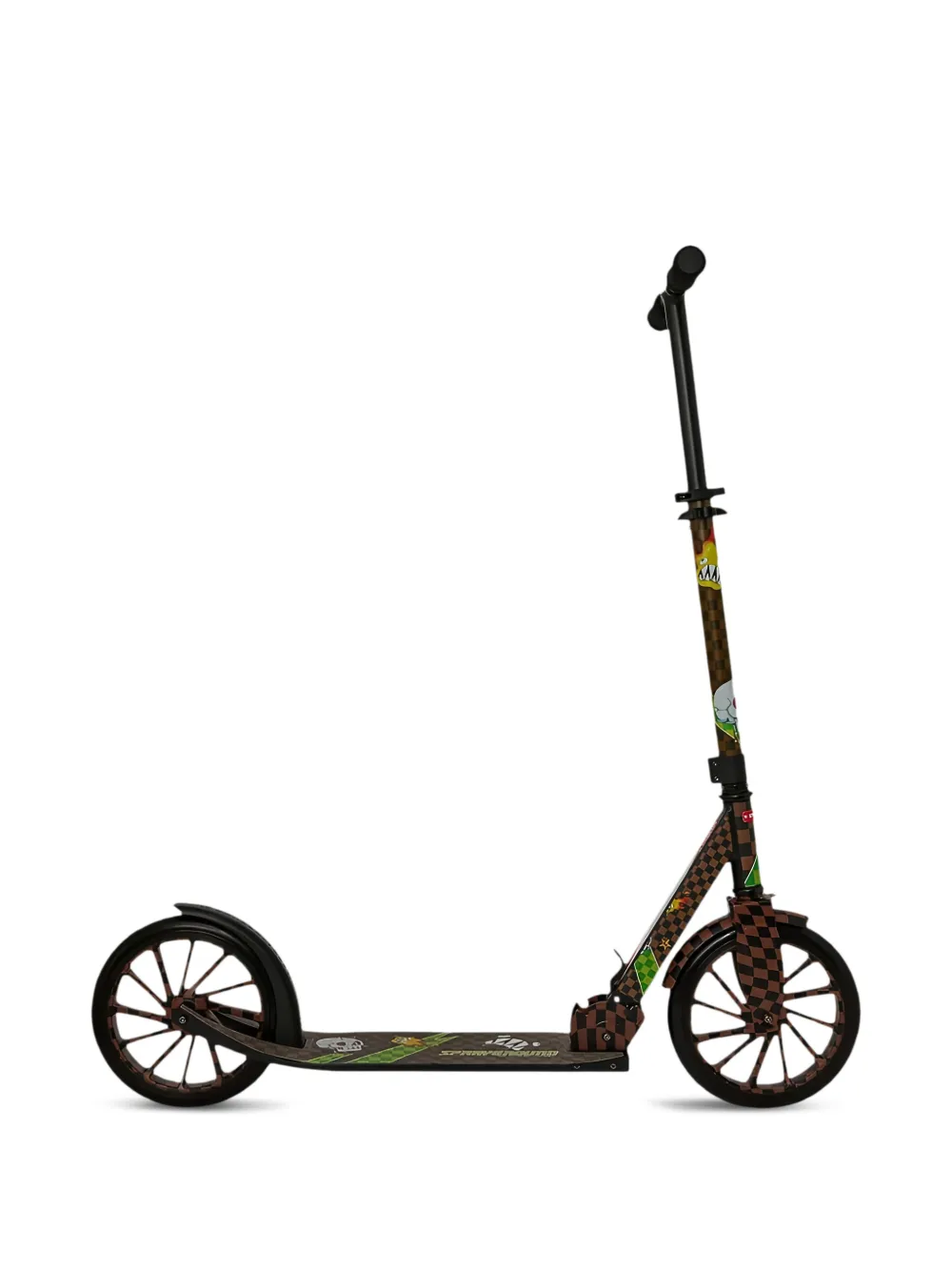 sprayground kid Harajuku check-print folding scooter - Braun