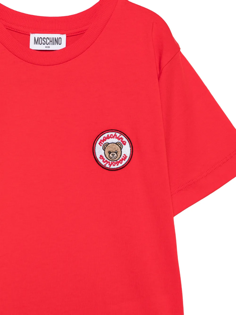 Moschino Kids T-shirt met Teddy Bear-patch Rood