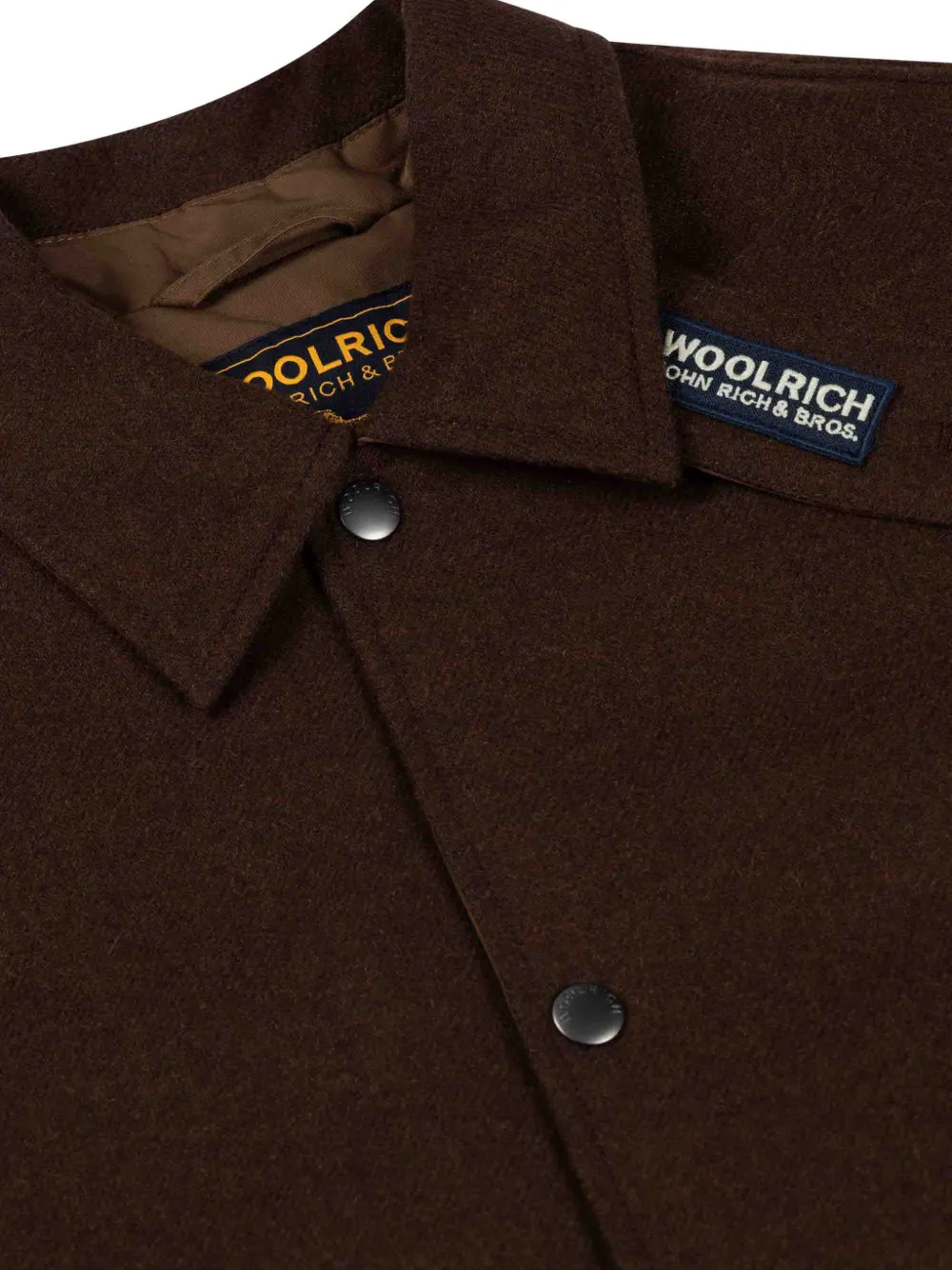Woolrich Jack met logopatch Bruin