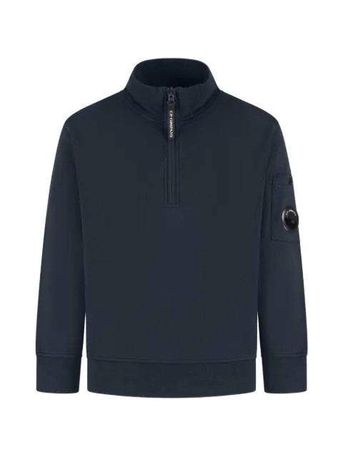 C.P. Company Kids Lens-detail quarter-zip sweater