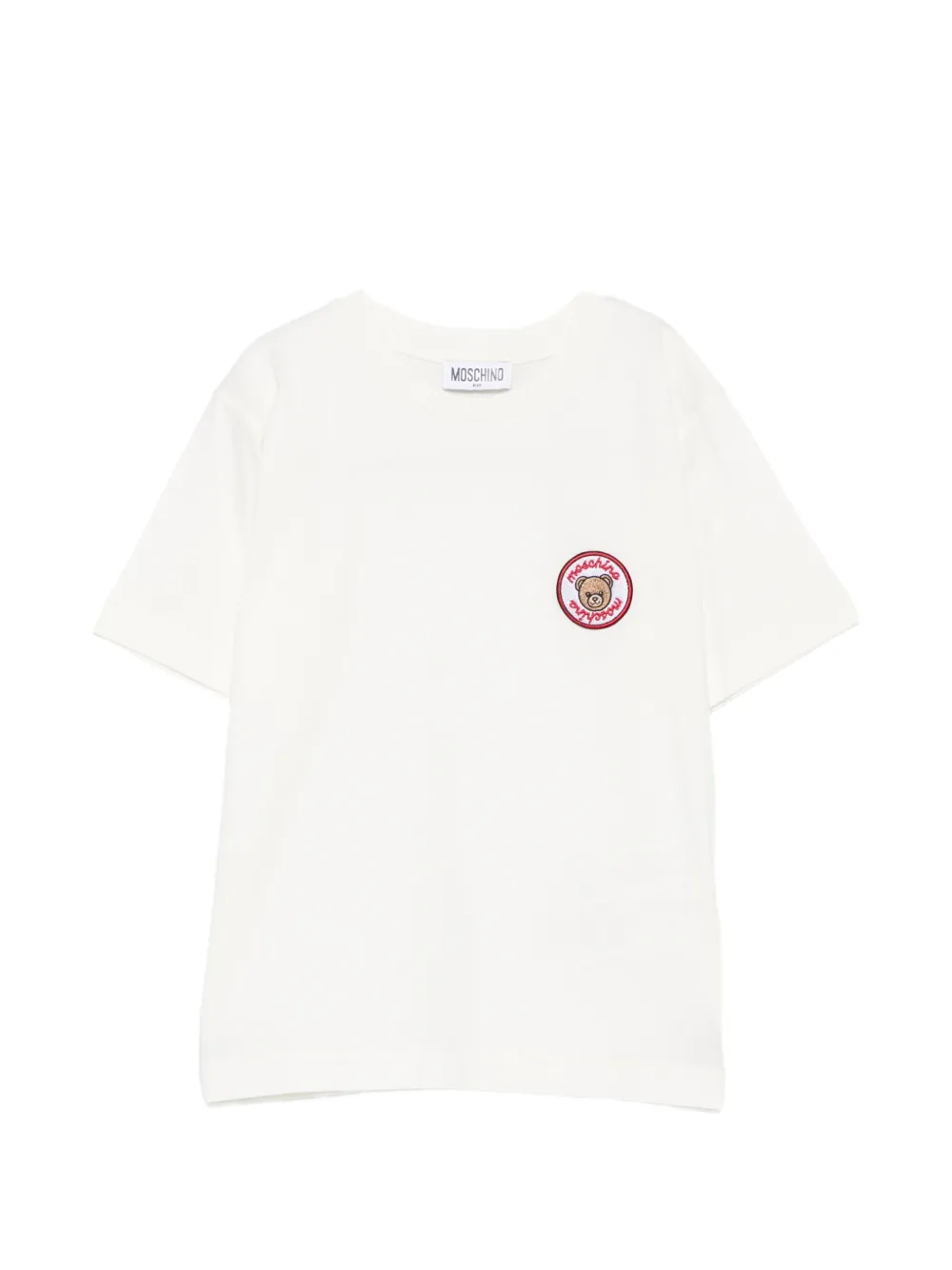Moschino Kids T-shirt met Teddy Bear-patch Wit
