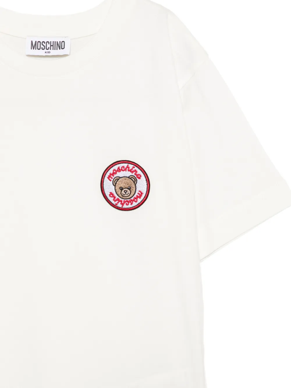 Moschino Kids T-shirt met Teddy Bear-patch Wit