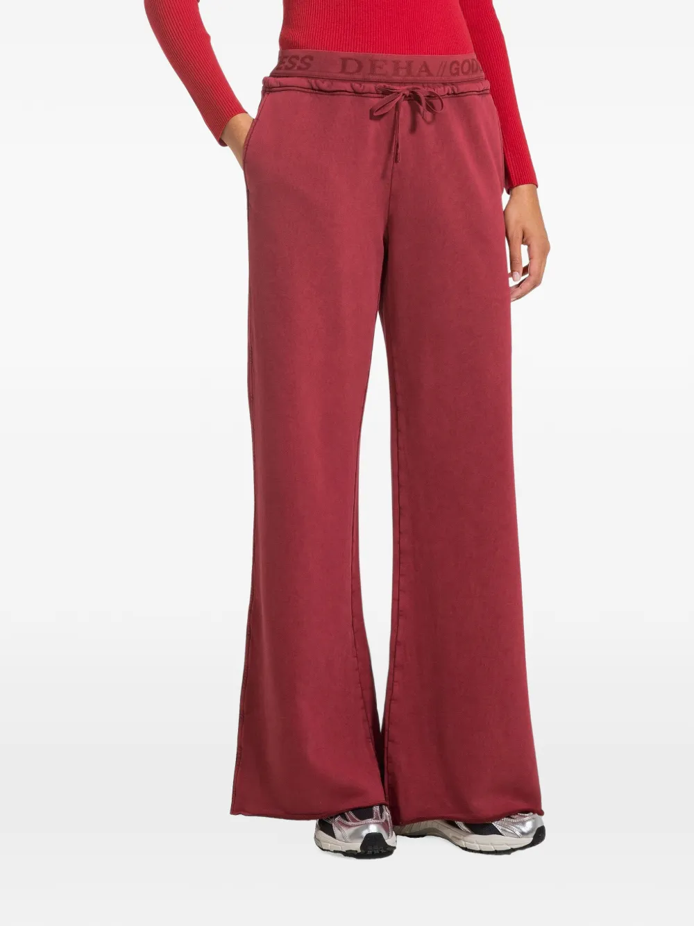 DEHA marbled-effect track pants - Rosso
