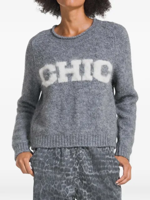 DEHA intarsia-knit raglan-sleeve sweater