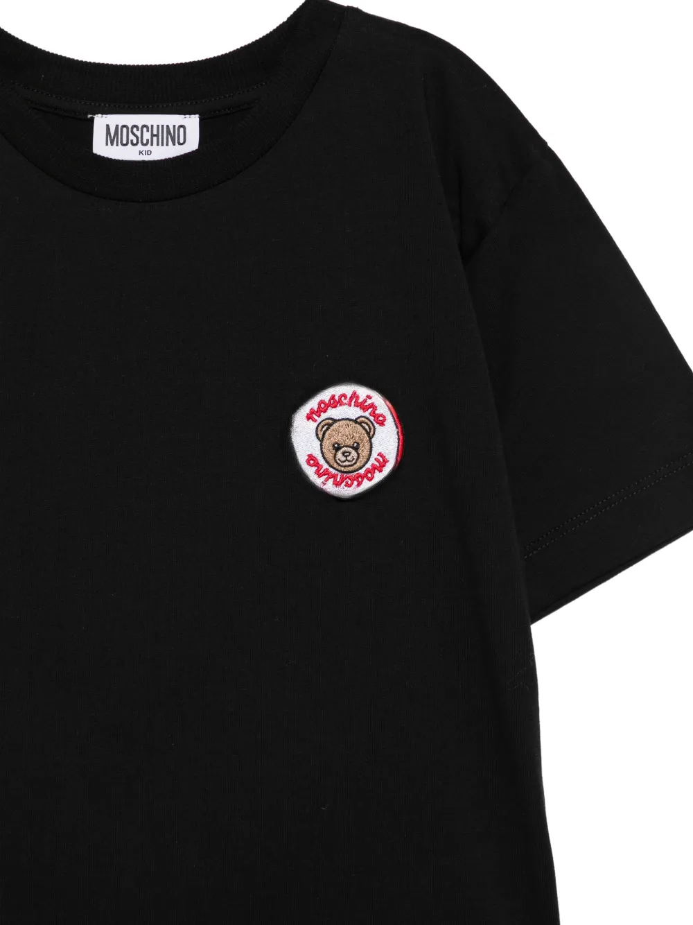 Moschino Kids T-shirt met Teddy Bear-patch Zwart