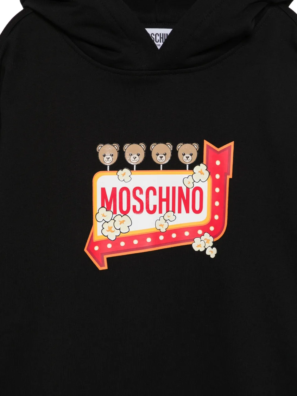 Moschino Kids Teddy Bear hoodie met grafische print Zwart