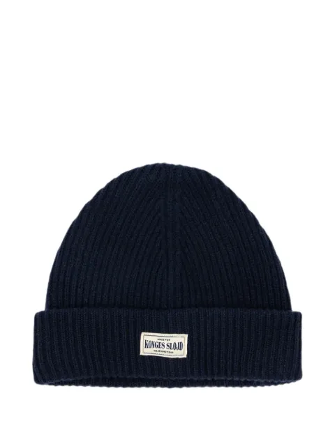 Konges Sløjd Basil ribbed-knit wool beanie hat