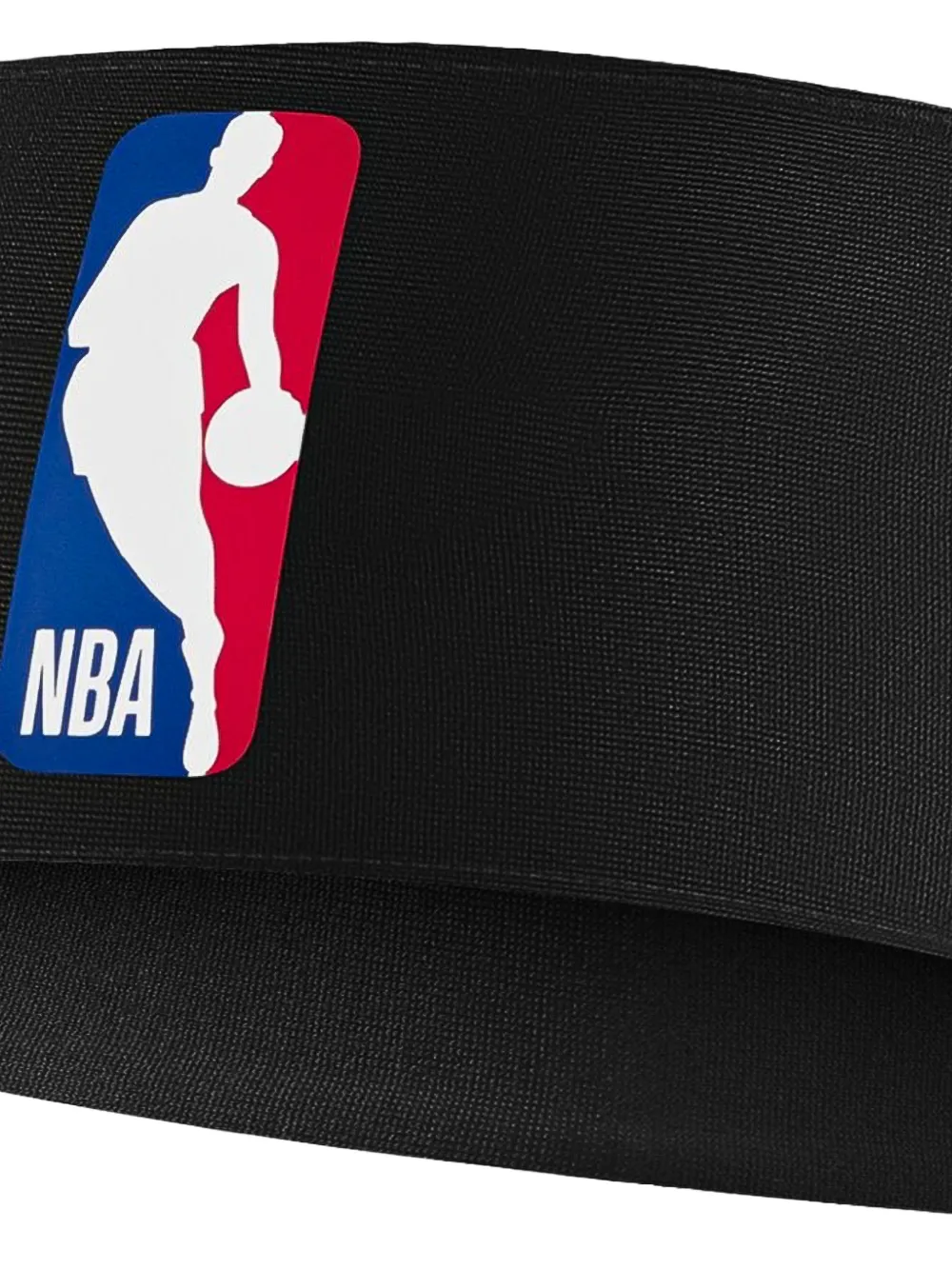 Nike NBA logo-print headband Zwart