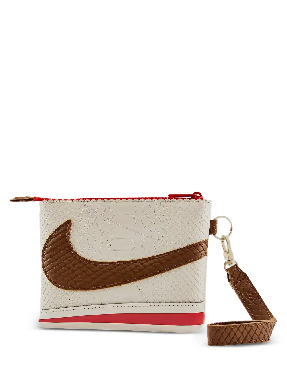 Nike Cortez snake-effect wristlet bag - Toni neutri