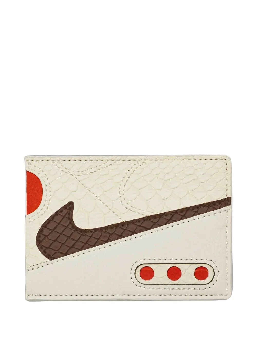Nike Air Max 90 Snake-effect Card Holder In Neutral