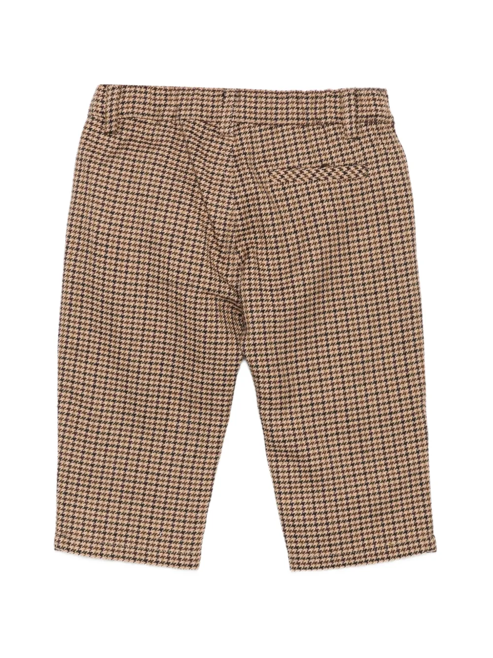 Moschino Kids Broek met pied-de-poule print Bruin