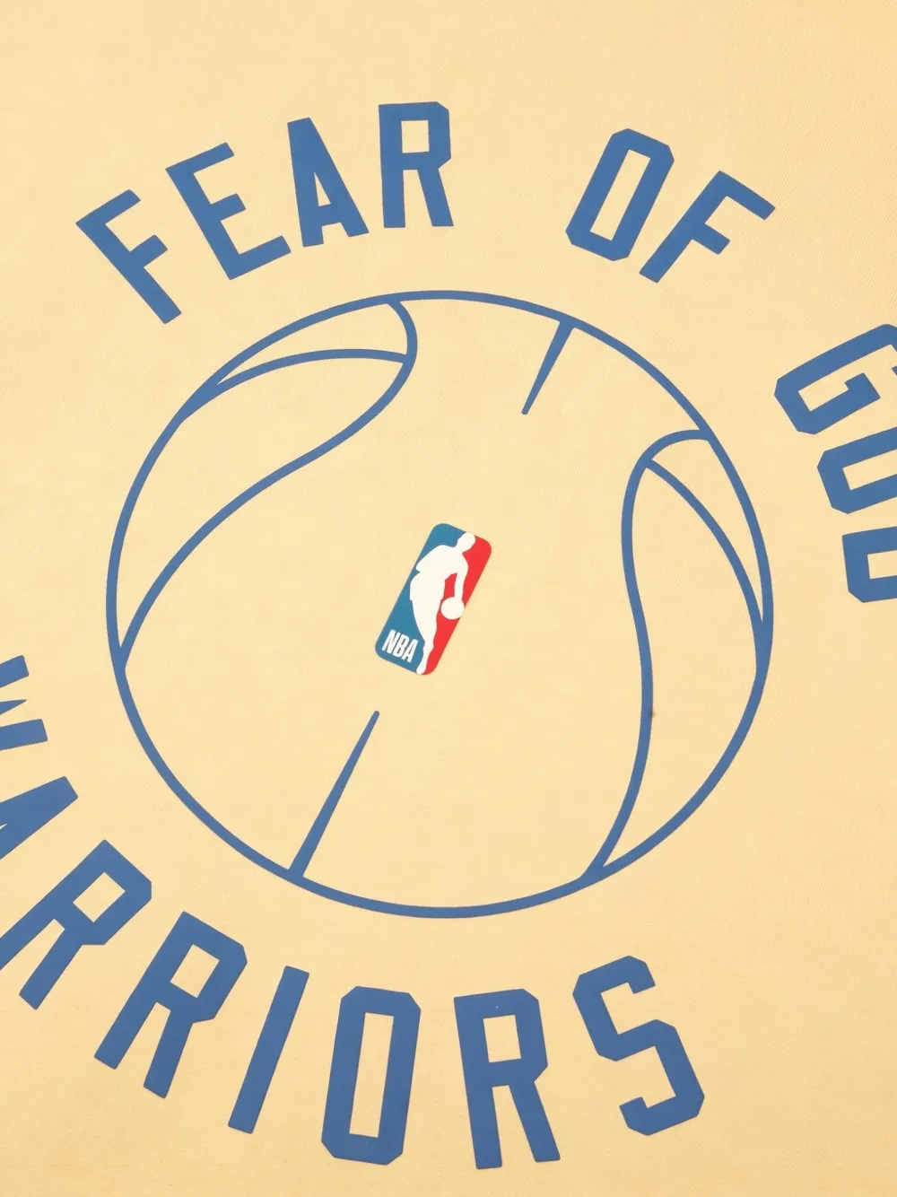 FEAR OF GOD ESSENTIALS Warriors x Barkley Hendricks 90s hoodie Geel