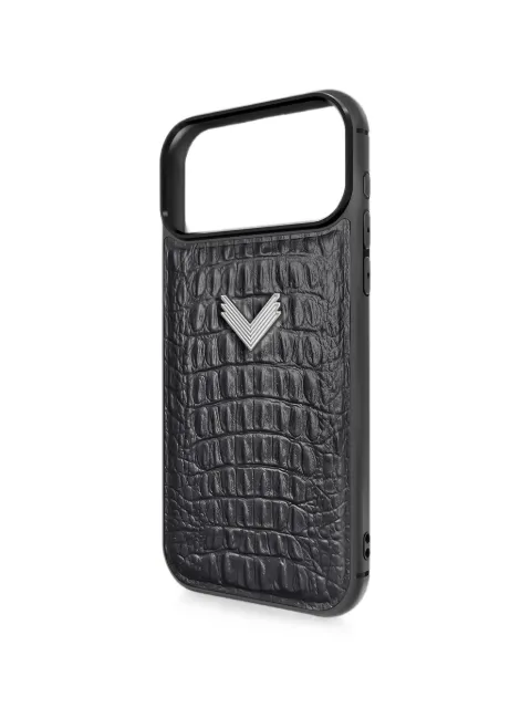 VELANTE alligator-effect leather iPhone 18 Pro Max phone case