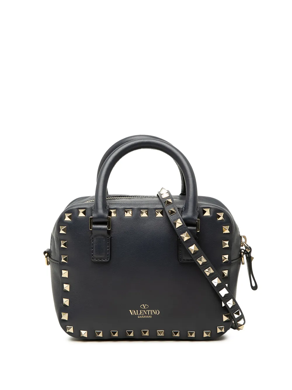 Valentino Garavani Pre-Owned 2000-2017 Leather Rockstud Top Handle Bag satchel - Schwarz