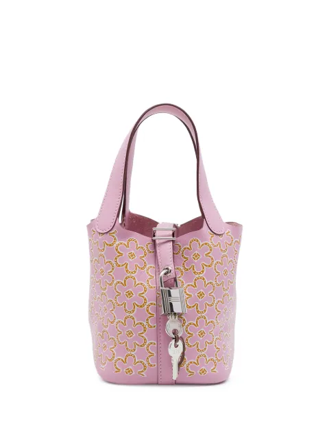 Hermès Pre-Owned 2022 Micro Swift Lucky Daisy Picotin Lock 14 handbag