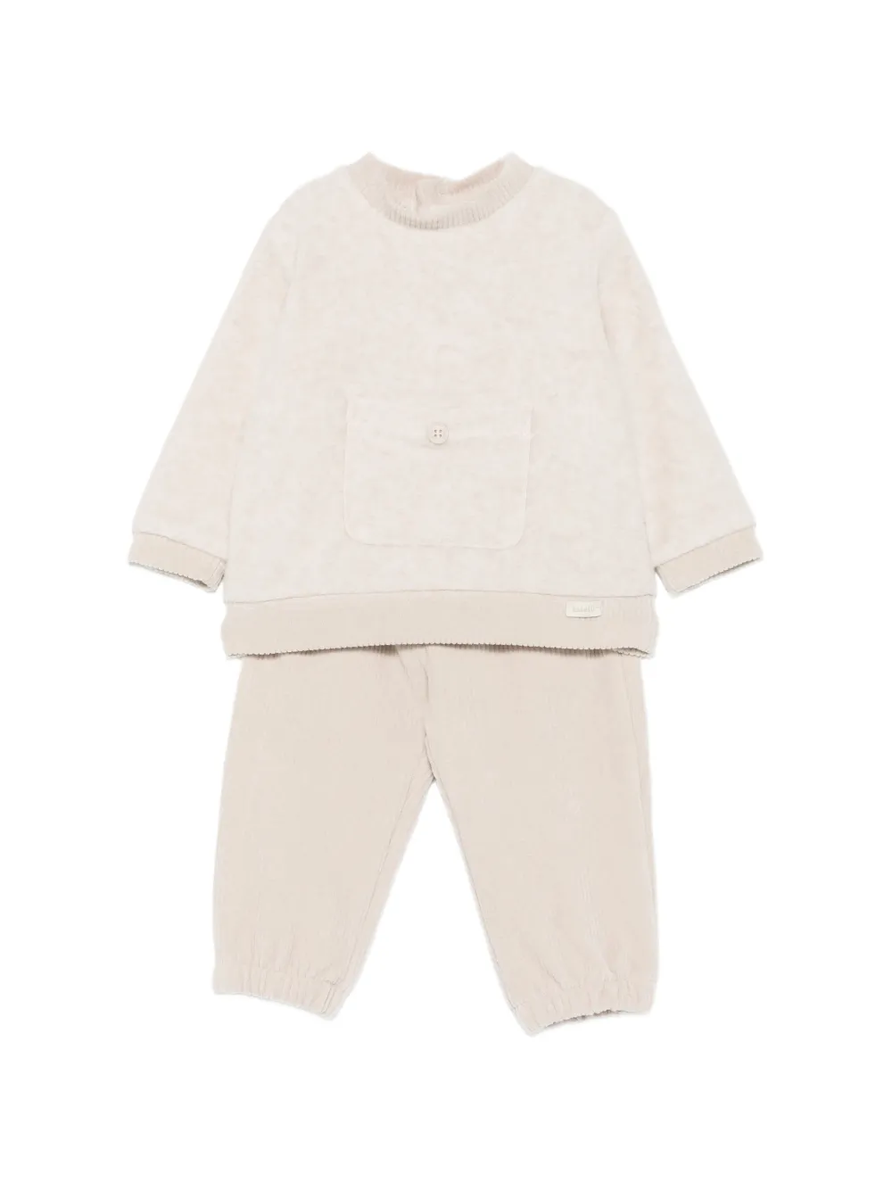 LALALU button-detail tracksuit - Toni neutri