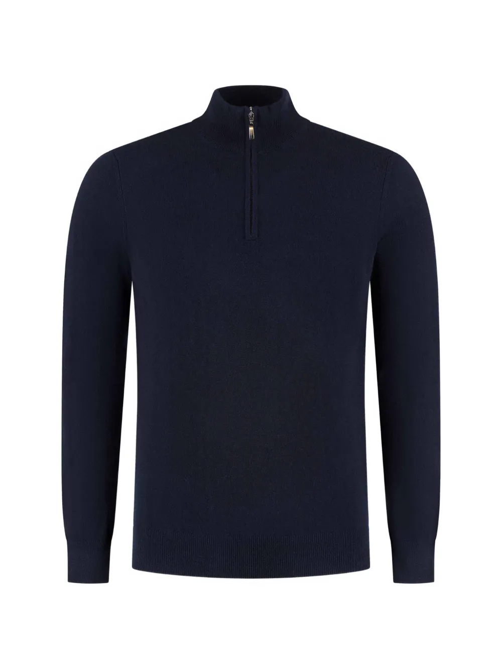 Doriani Cashmere half-zip knitted sweater - Blue
