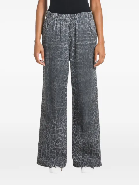 DEHA leopard-print cotton jeans