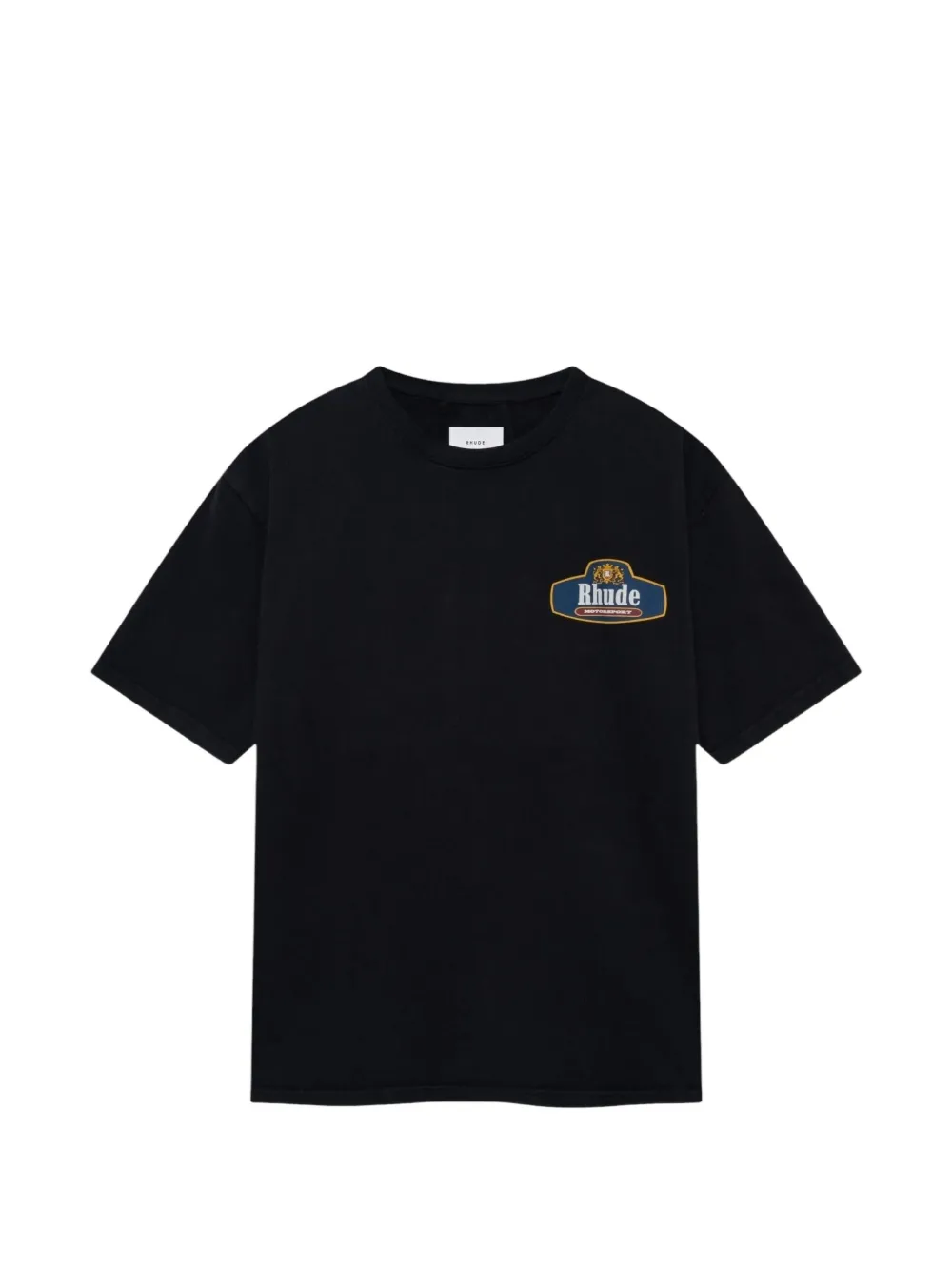 RHUDE Racing Crest T-shirt - Schwarz
