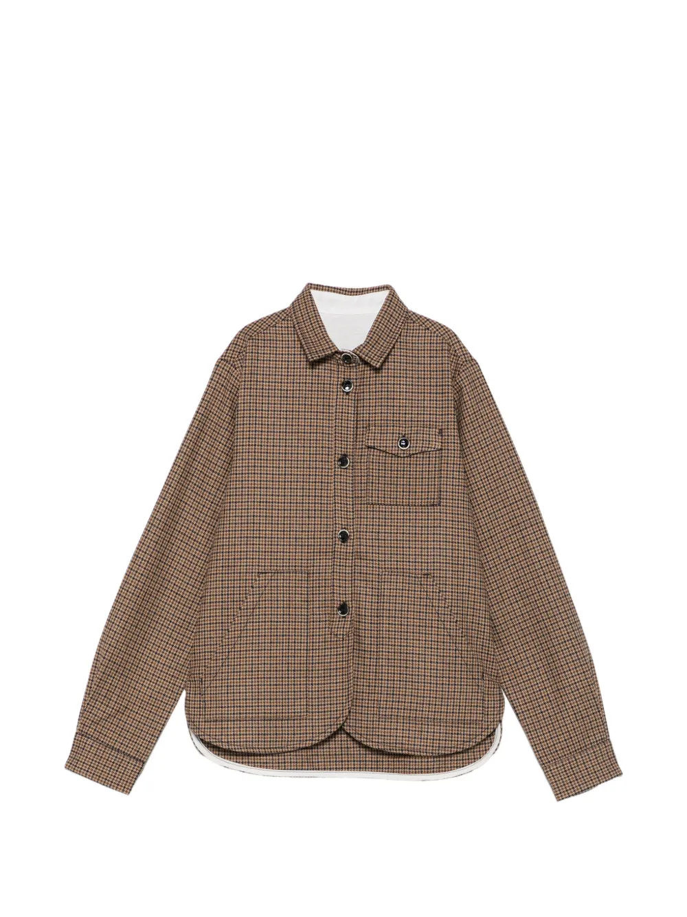 Nine In The Morning J-Chicca houndstooth-pattern button-up shirt - Braun