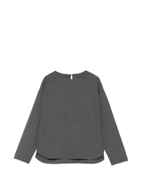 Nine In The Morning J-Irina curved-hem long-sleeve top