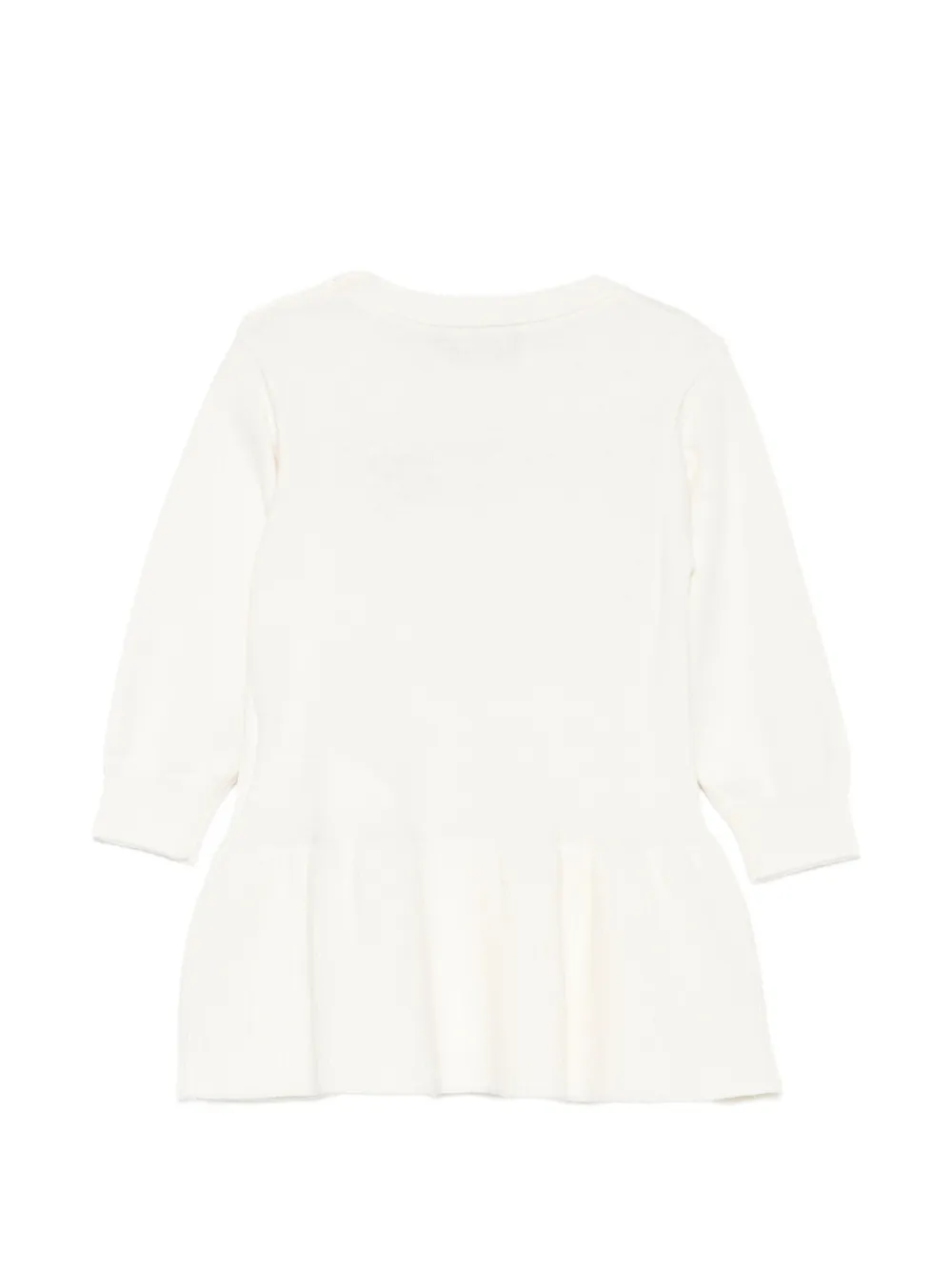 Moschino Kids Teddy Bear jurk met hart-patroon Wit