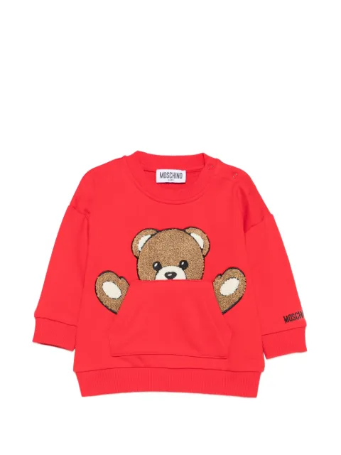Moschino Kids Teddy Bear-patch sweater