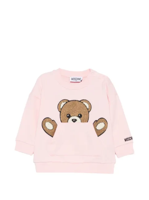 Moschino Kids Teddy Bear-patch sweatshirt