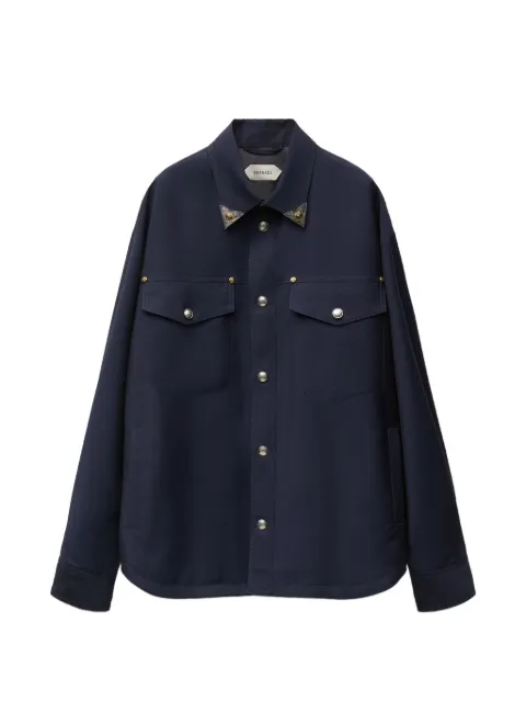 Versace Medusa-embellished western-yoke coat