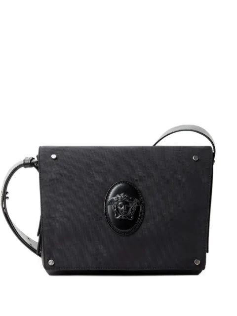 Versace Lou small nylon messenger bag