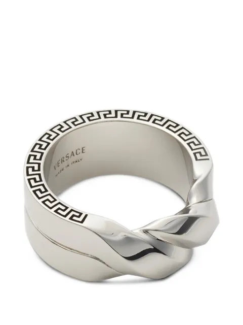 Versace Greca twisted ring