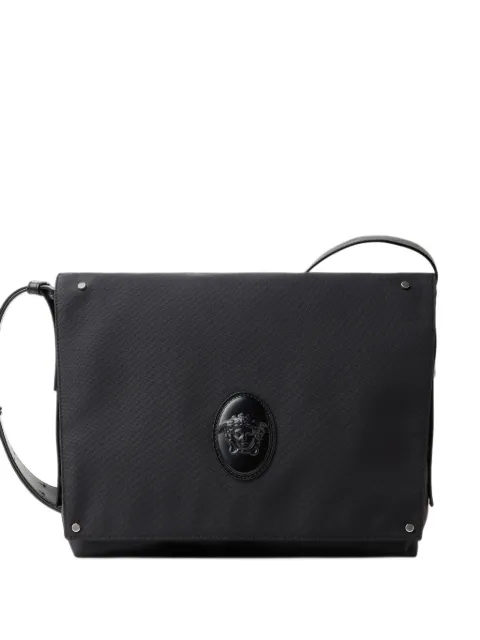 Versace Lou large nylon messenger bag