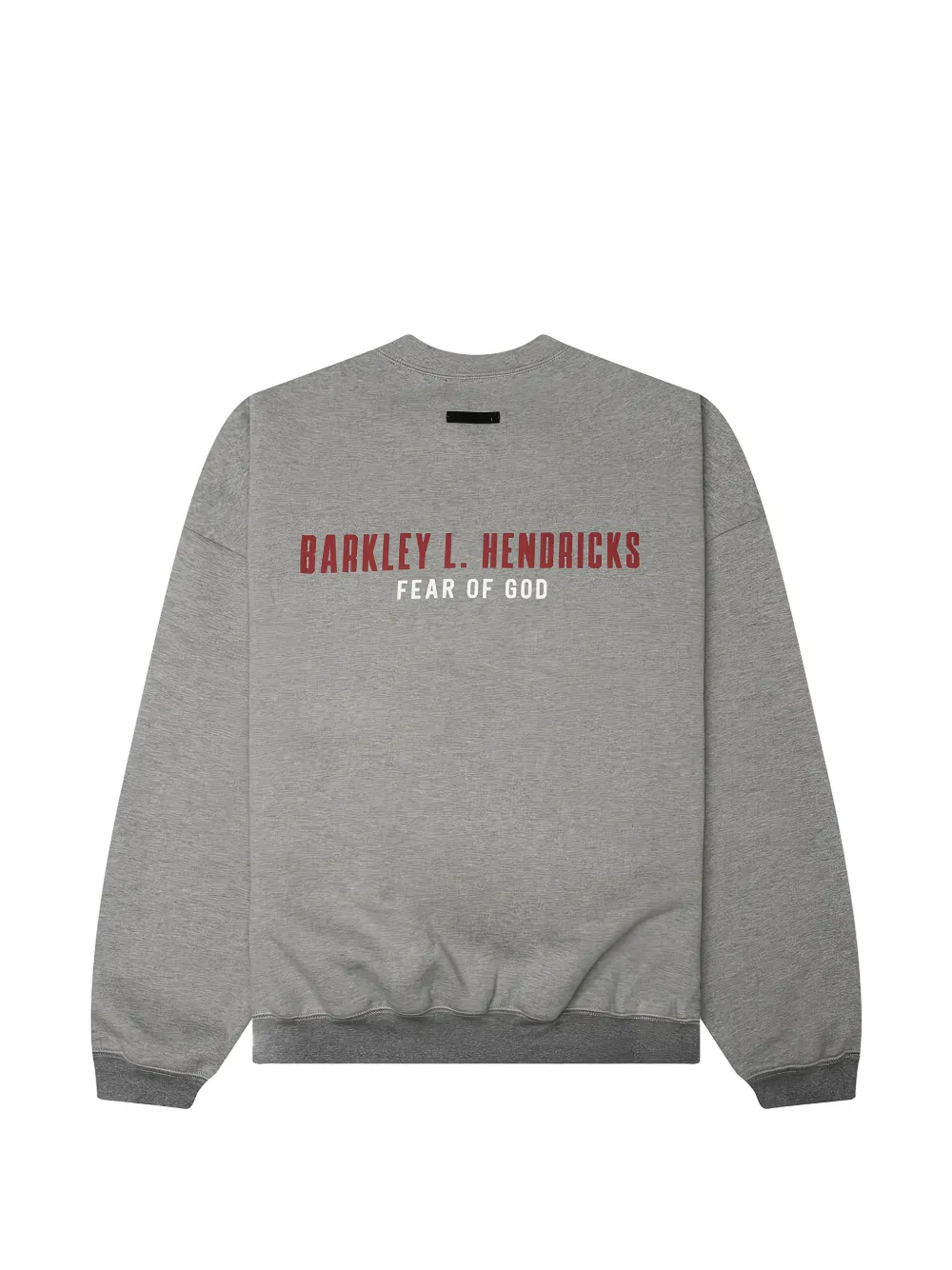 FEAR OF GOD ESSENTIALS NBA x Barkley Hendricks trui met logo-print Grijs