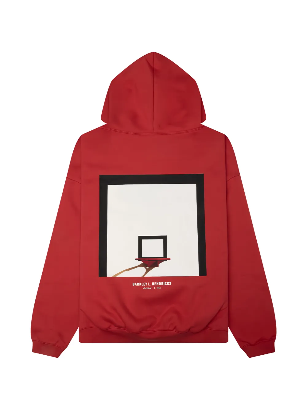 FEAR OF GOD ESSENTIALS Sixers x Barkley Hendricks 90s hoodie Rood