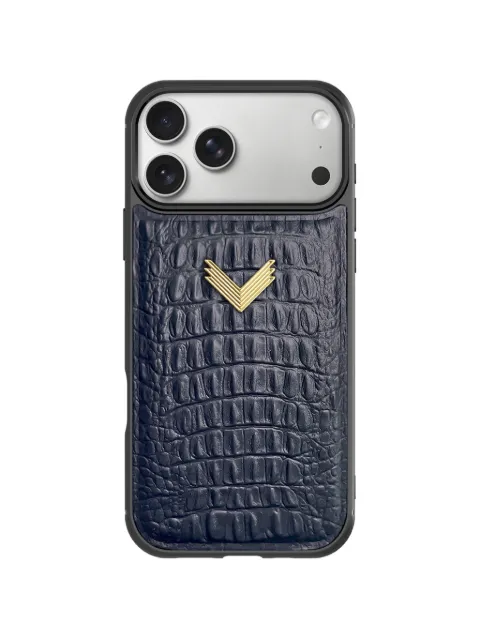 VELANTE funda para teléfono con efecto de piel de caimán