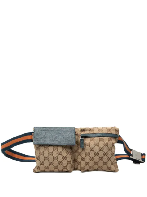 Gucci Pre-Owned riñonera Web Double Pocket con estampado GG clásico 2000-2015