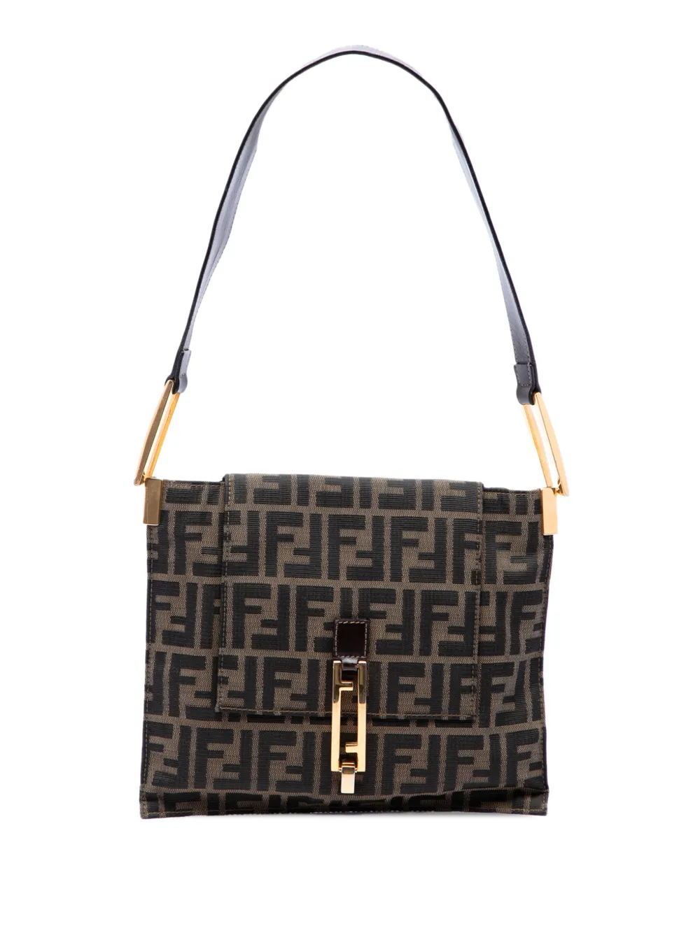 Fendi Pre-Owned 20th Century Zucca Canvas Flap shoulder bag - Marrone