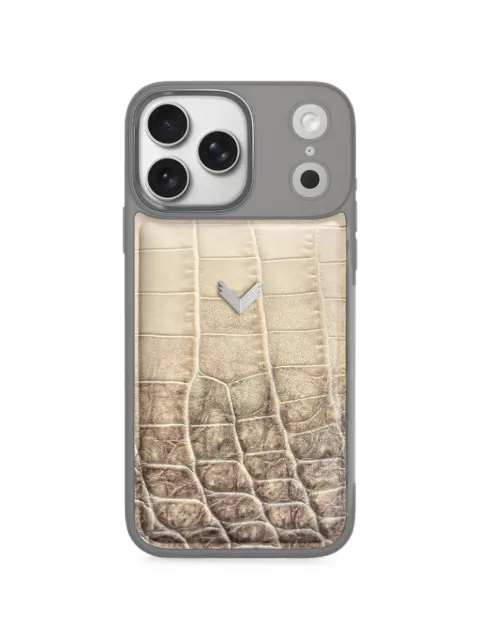 VELANTE croc-embossed leather iPhone 18 Pro Max case