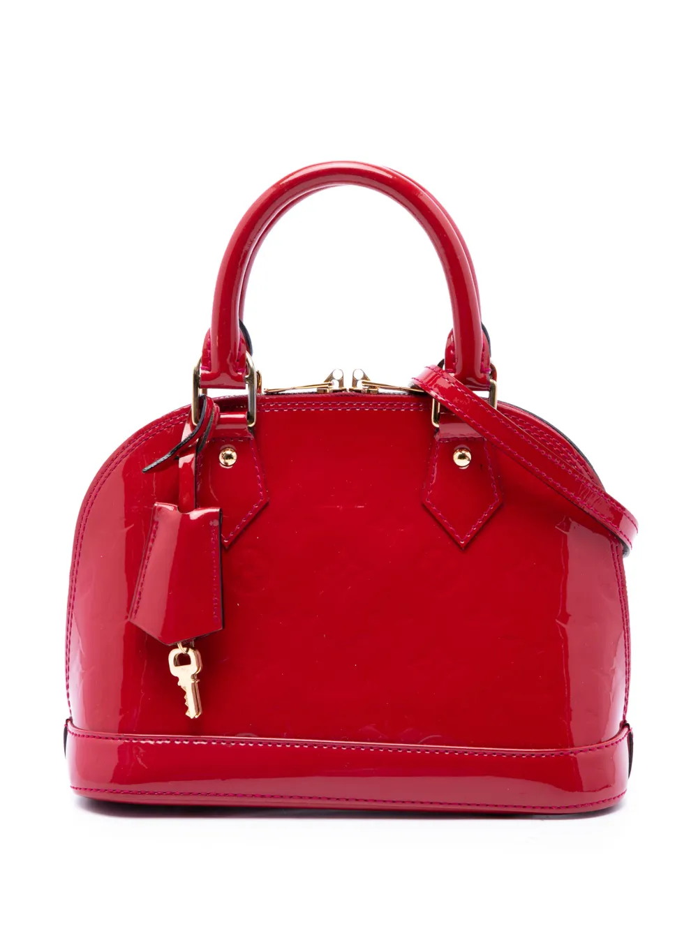 Louis Vuitton Pre-Owned 2015 Monogram Vernis Alma BB satchel - Red