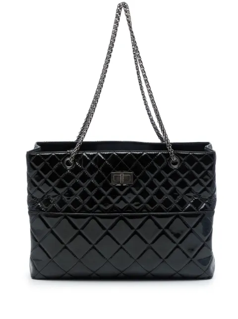 CHANEL Pre-Owned 2010-2011 Quilted Patent Reissue 2.55 tote bag