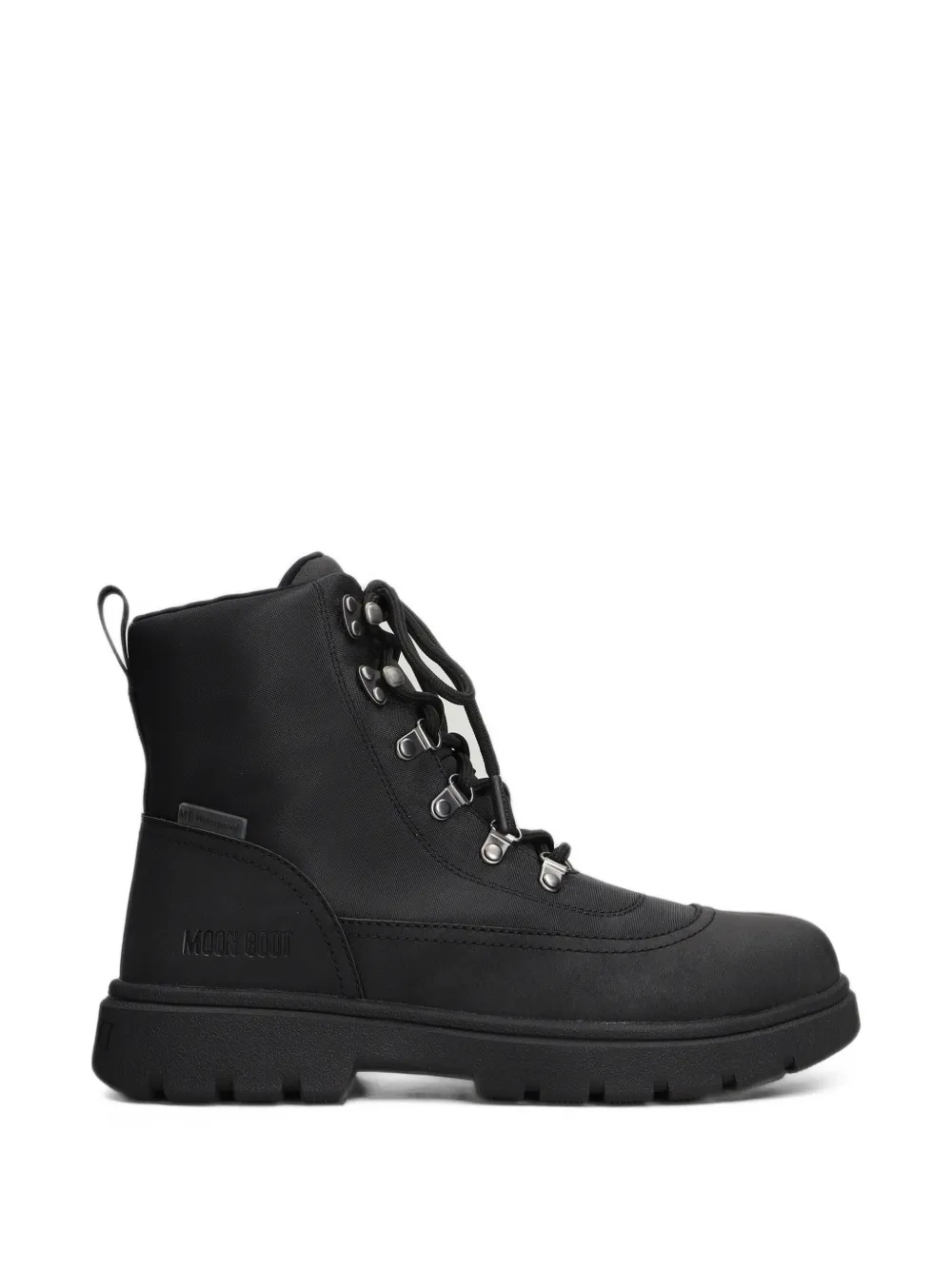 Moon Boot combat boots black nylon