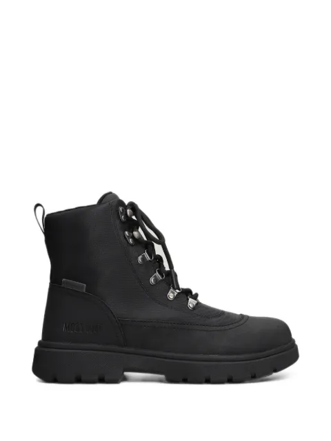 Moon Boot combat boots black nylon