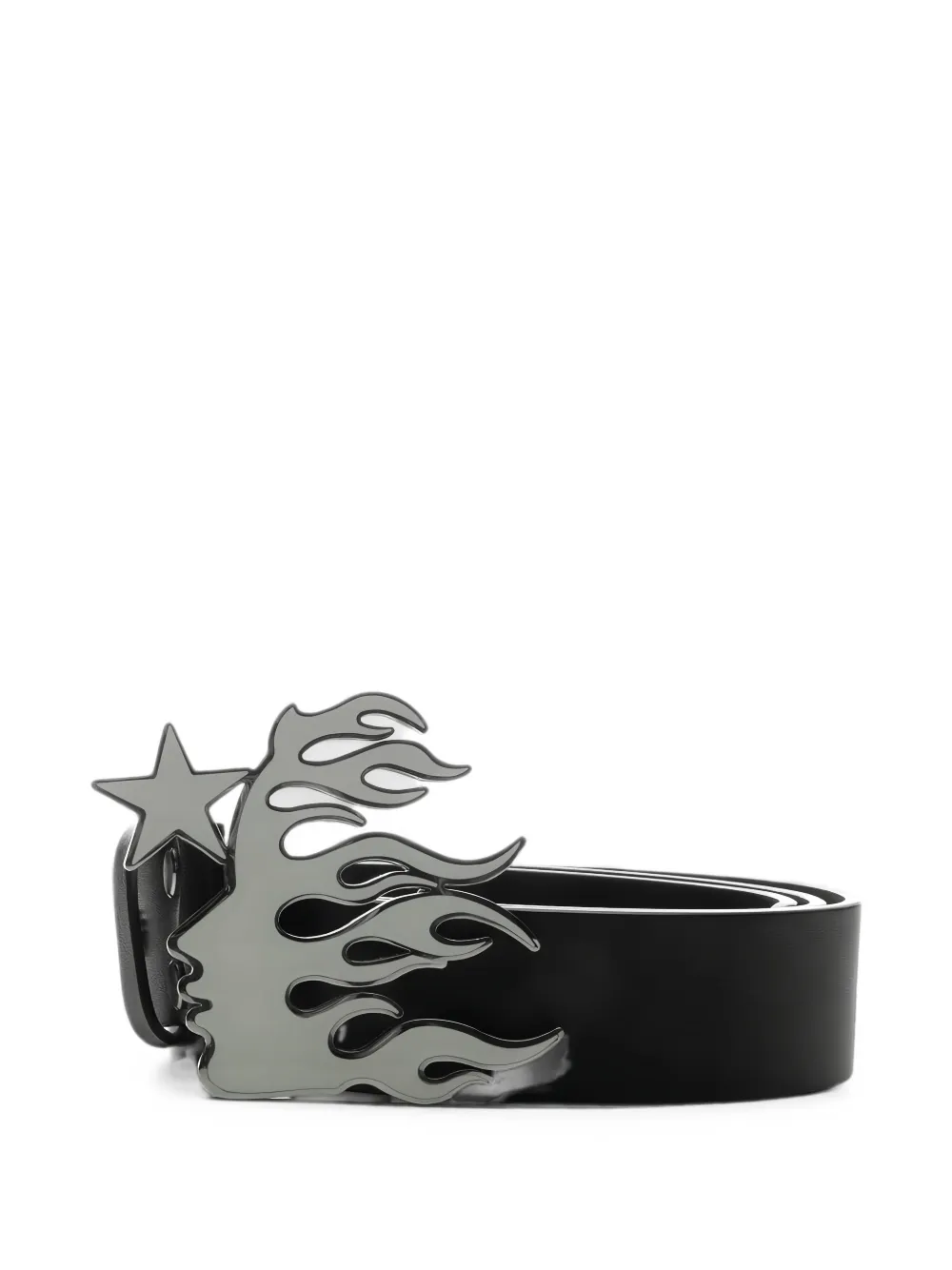 HELLSTAR Flame Girl logo belt | Black | Image 1