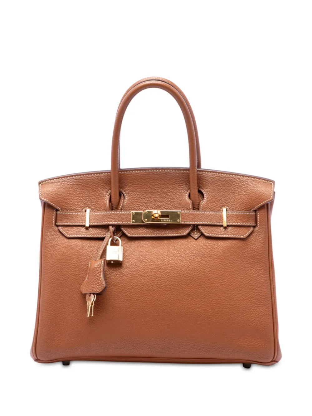 Hermès Pre-Owned 2004 Togo Birkin Retourne 30 handbag - Braun