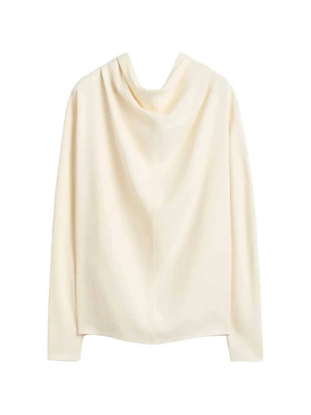 TOTEME cowl neck blouse ecru