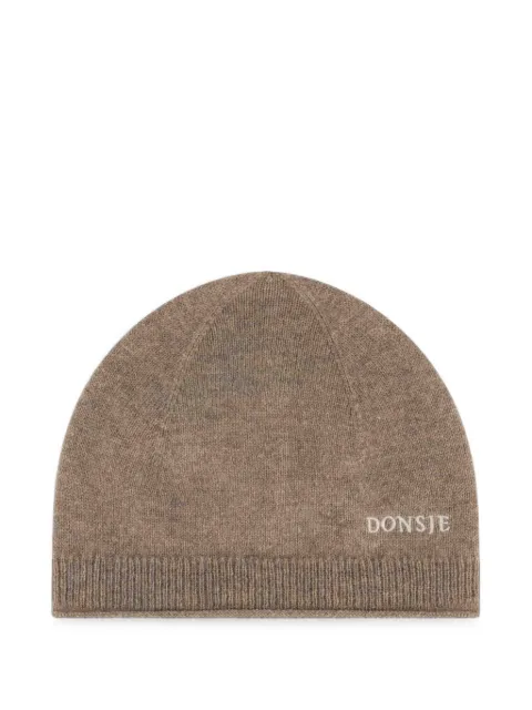 Donsje logo-embroidered beanie hat