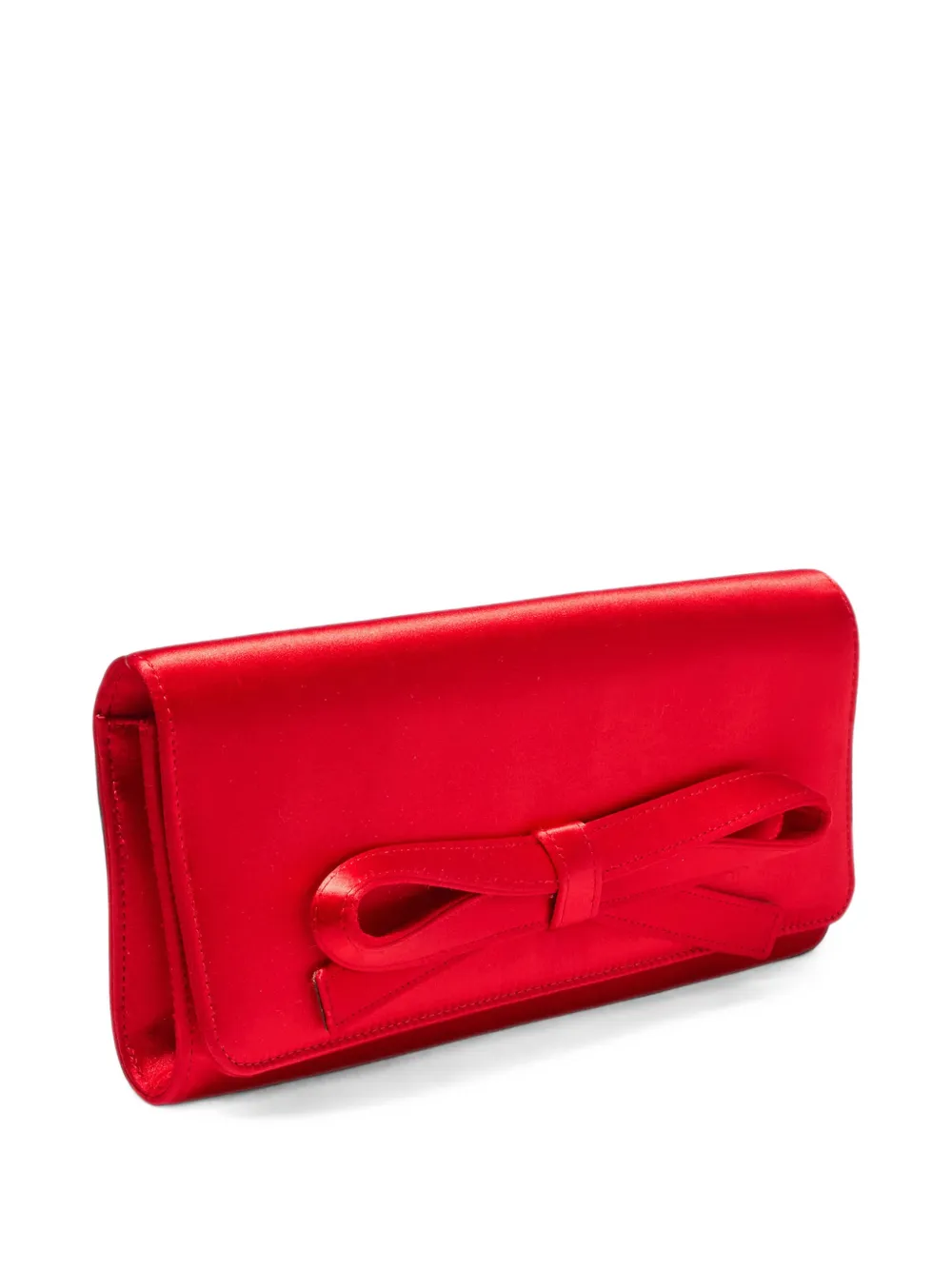 Carolina Herrera Margaret clutch met strikdetail Rood