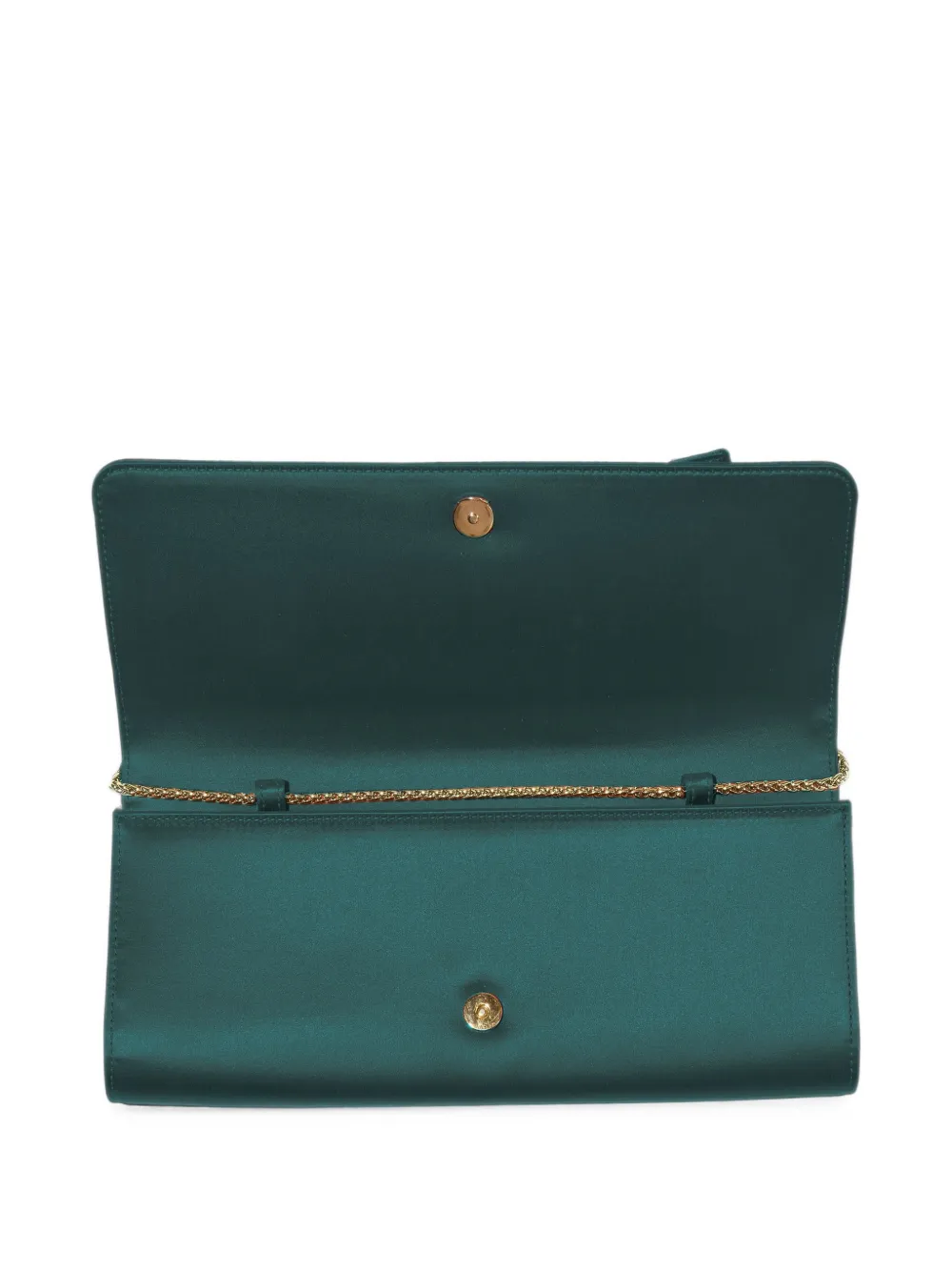 Carolina Herrera Margaret Bow-detail Clutch Bag in Green, view 3